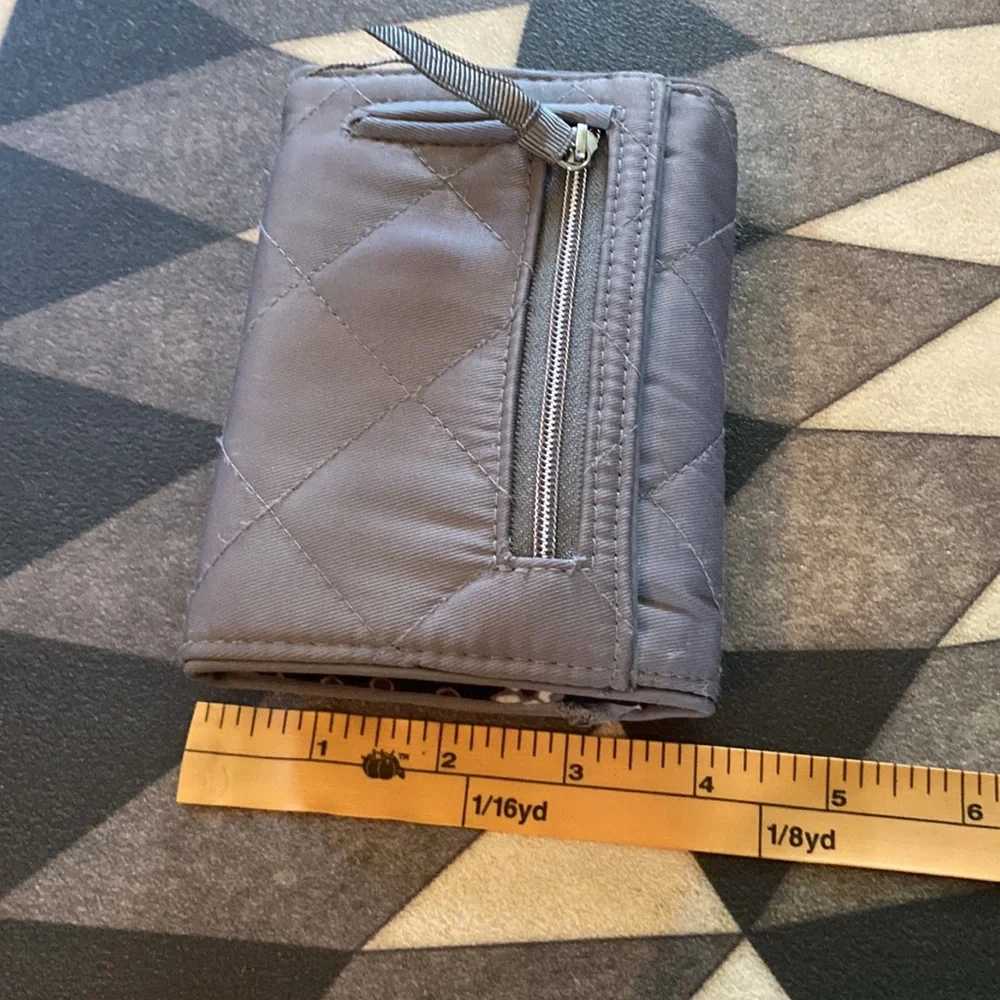 Vera Bradley Gray Snap Wallet